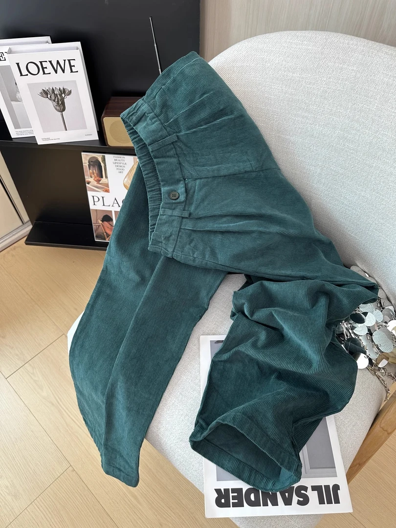 210轻职风秋冬微弹厚款静奢风休闲裤工装裤春秋长裤卫裤