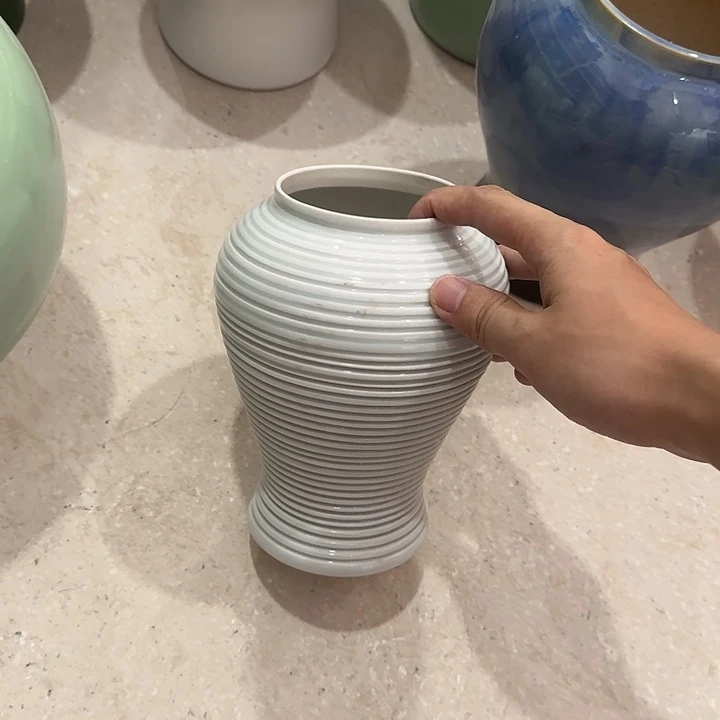 白泥花盆微瑕无孔