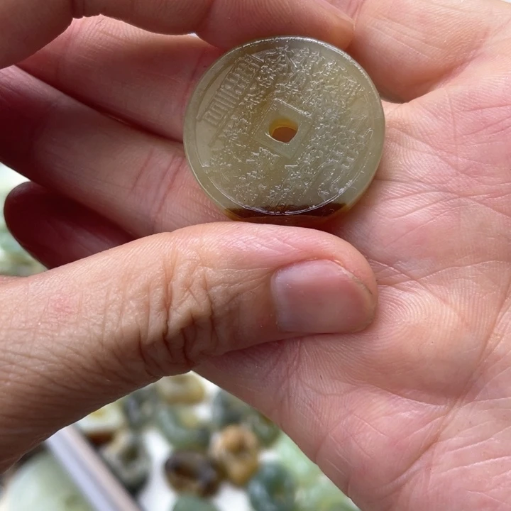 百****蛇纹石玉合金颈饰