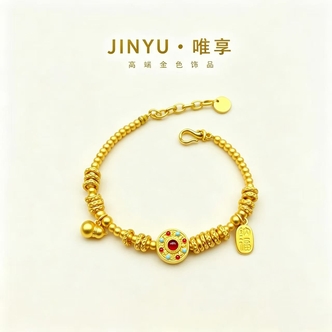 JINYU/唯享 经典百搭K03176经典八宝罗盘盘缠手链5