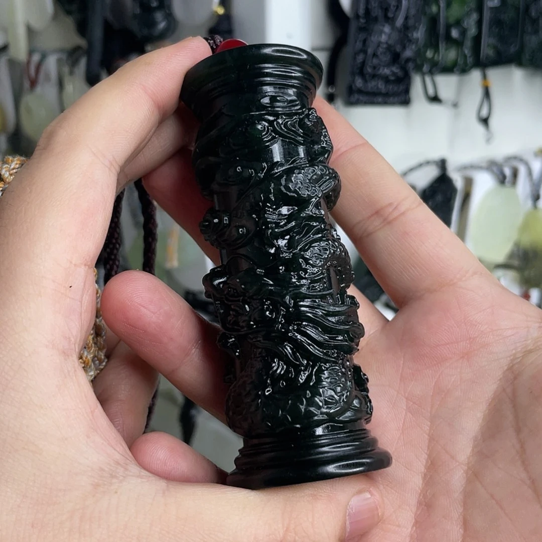 【闪购商品】岫玉颈饰未镶嵌金***1龙