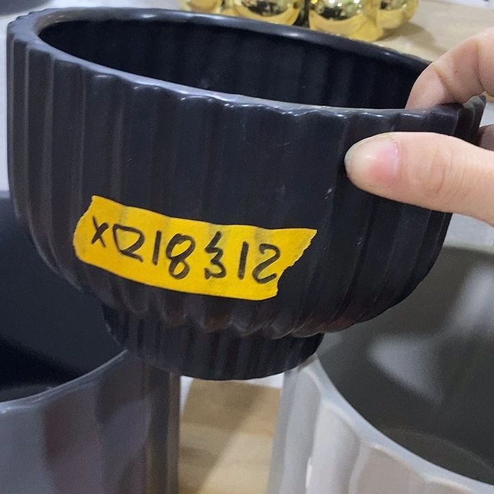 陶摆件陶盆有孔 瑕疵介意勿拍