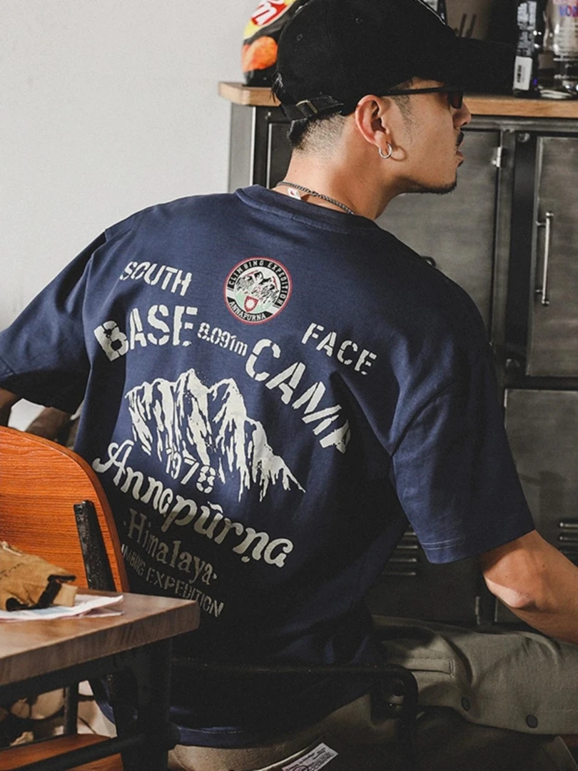 280g重磅纯棉短袖T恤男士宽松tee休闲百搭半袖ins潮日系夏季新款