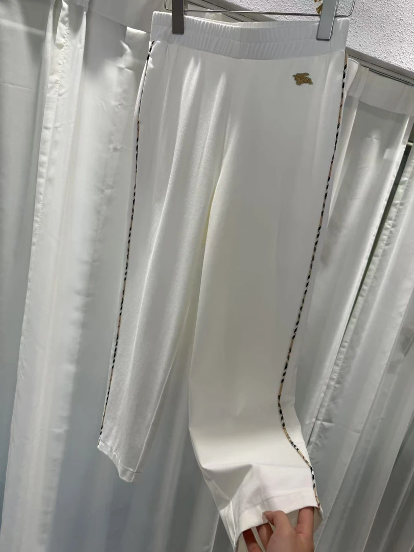 薄款英伦风八分裤透气长裤休闲裤气质针织百搭时尚女士简约纯色