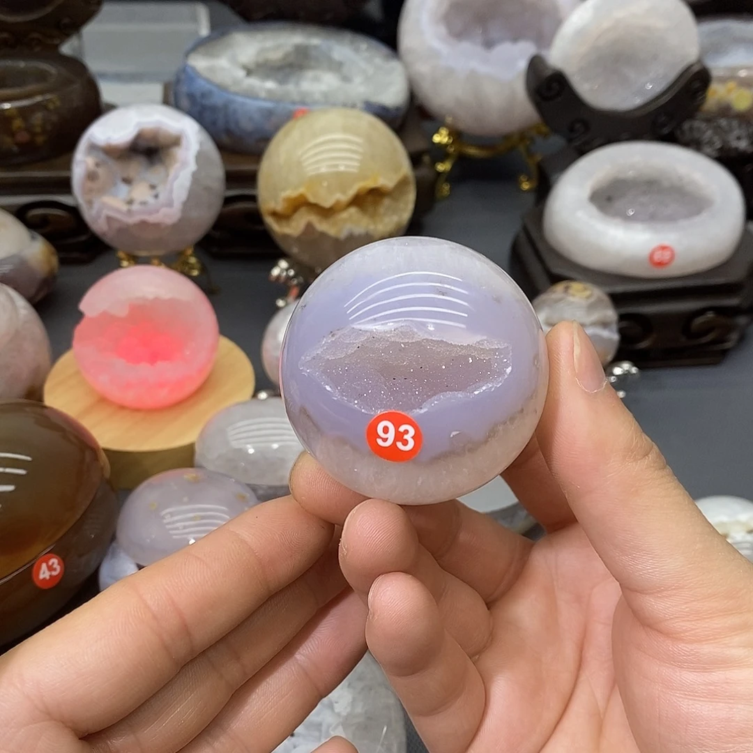 紫晶未镶嵌摆件开口笑