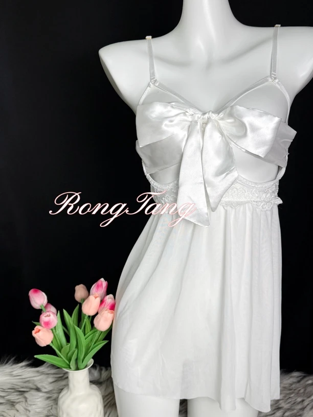 【解开蝴蝶结】蕾丝绑带性感公主风网纱性感少女心可爱吊带裙夏季