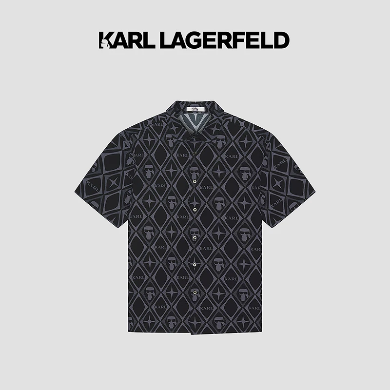 【臻享男装】KARL LAGERFELD卡尔拉格斐新款衬衫老佛爷1K1E30504186