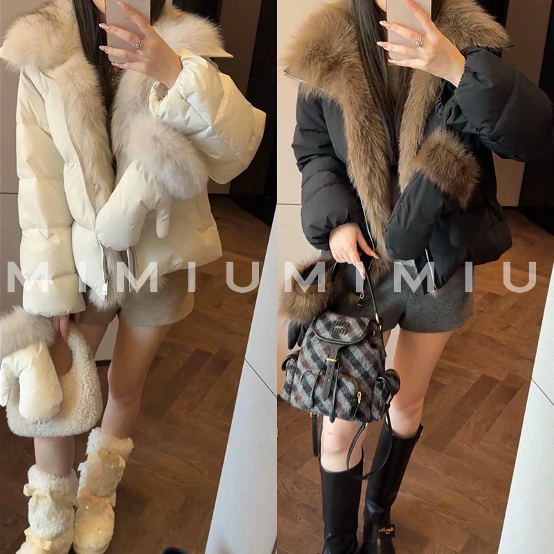 【mimius】U 进口狐狸毛领鹅绒服/含手套 G10193