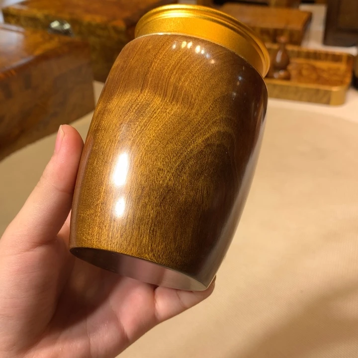 金丝楠阴沉木茶叶罐