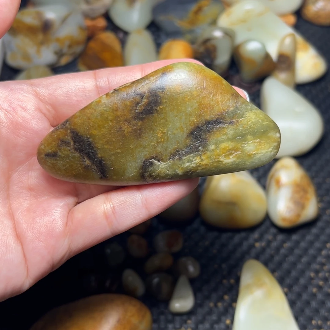 和田玉未镶嵌挂件B86