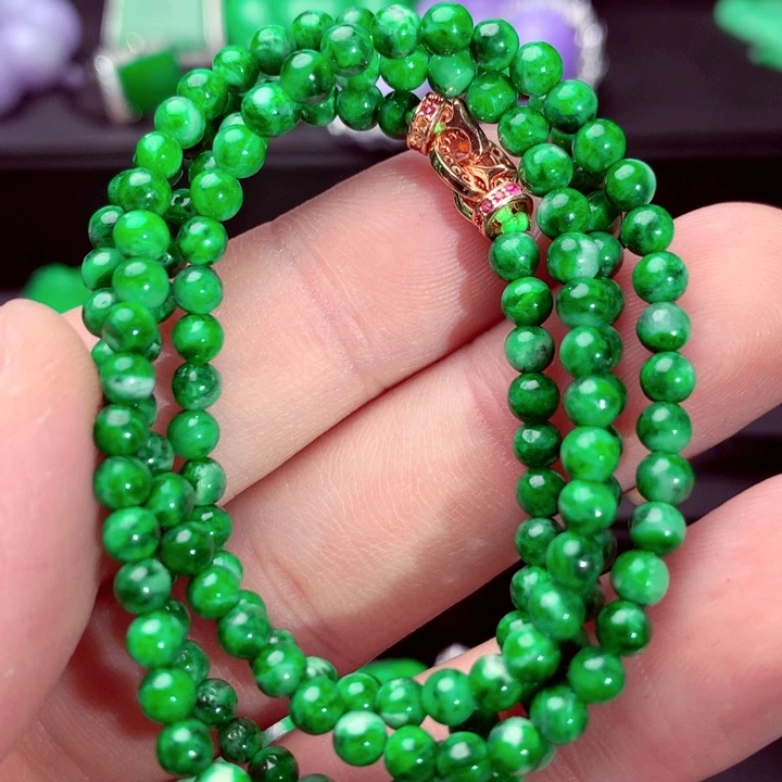 翡翠未镶嵌毛衣链