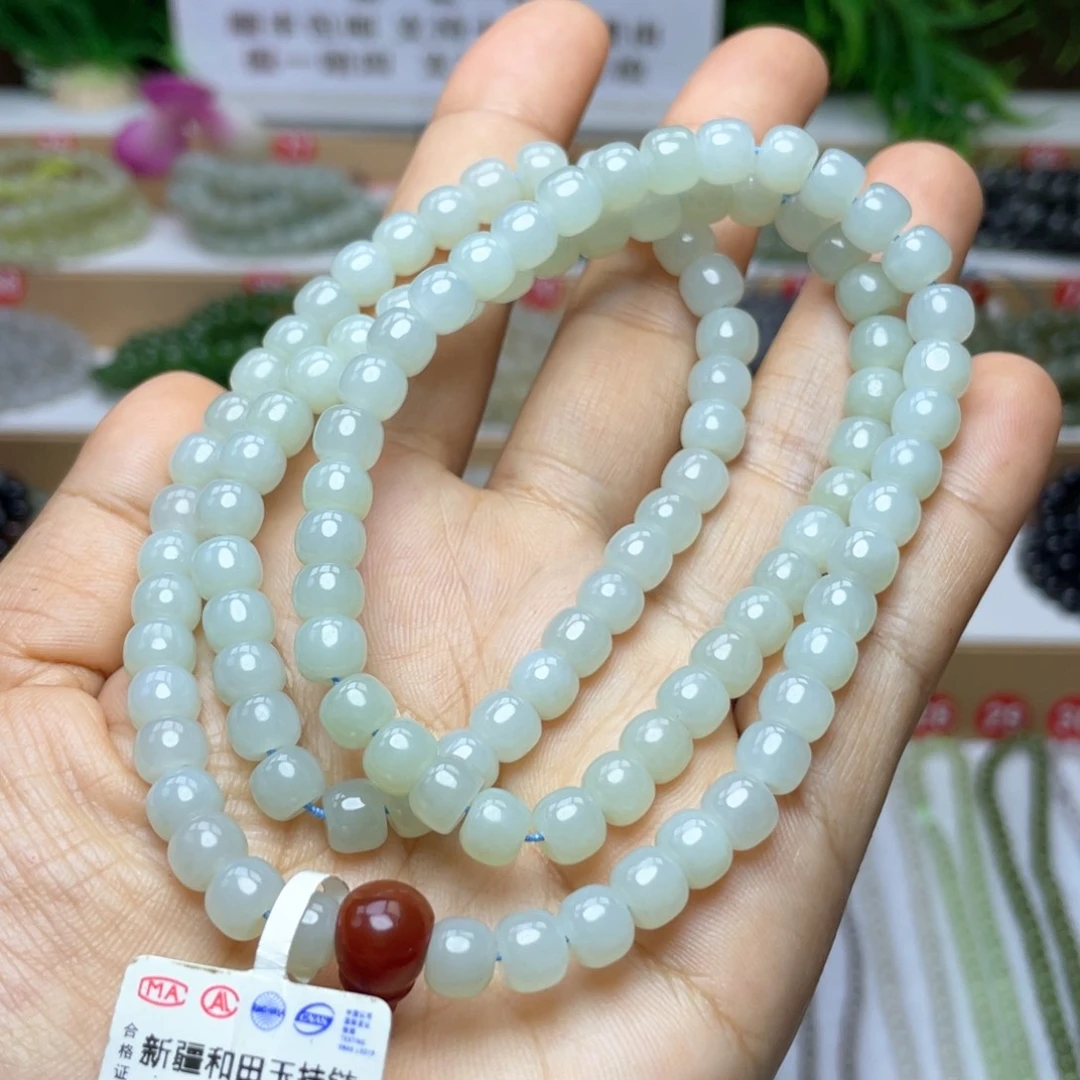 和田玉颈饰未镶嵌7/6mm