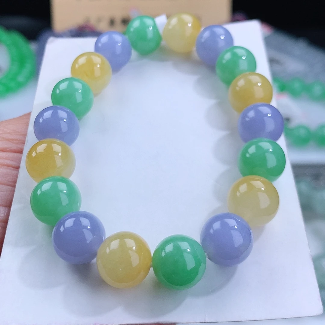 翡翠手链未镶嵌卡11mm