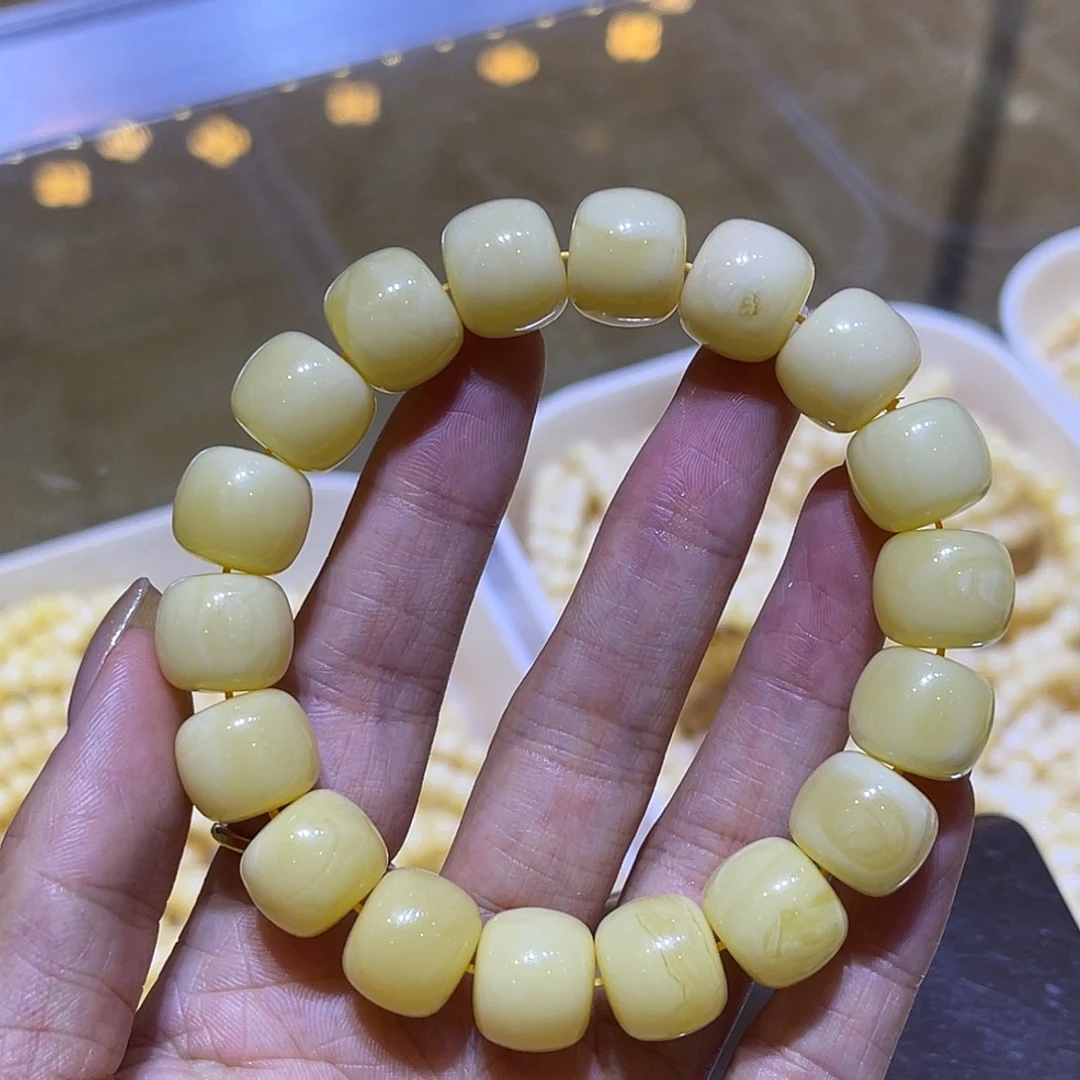 琥珀未镶嵌手链蜜蜡手串14