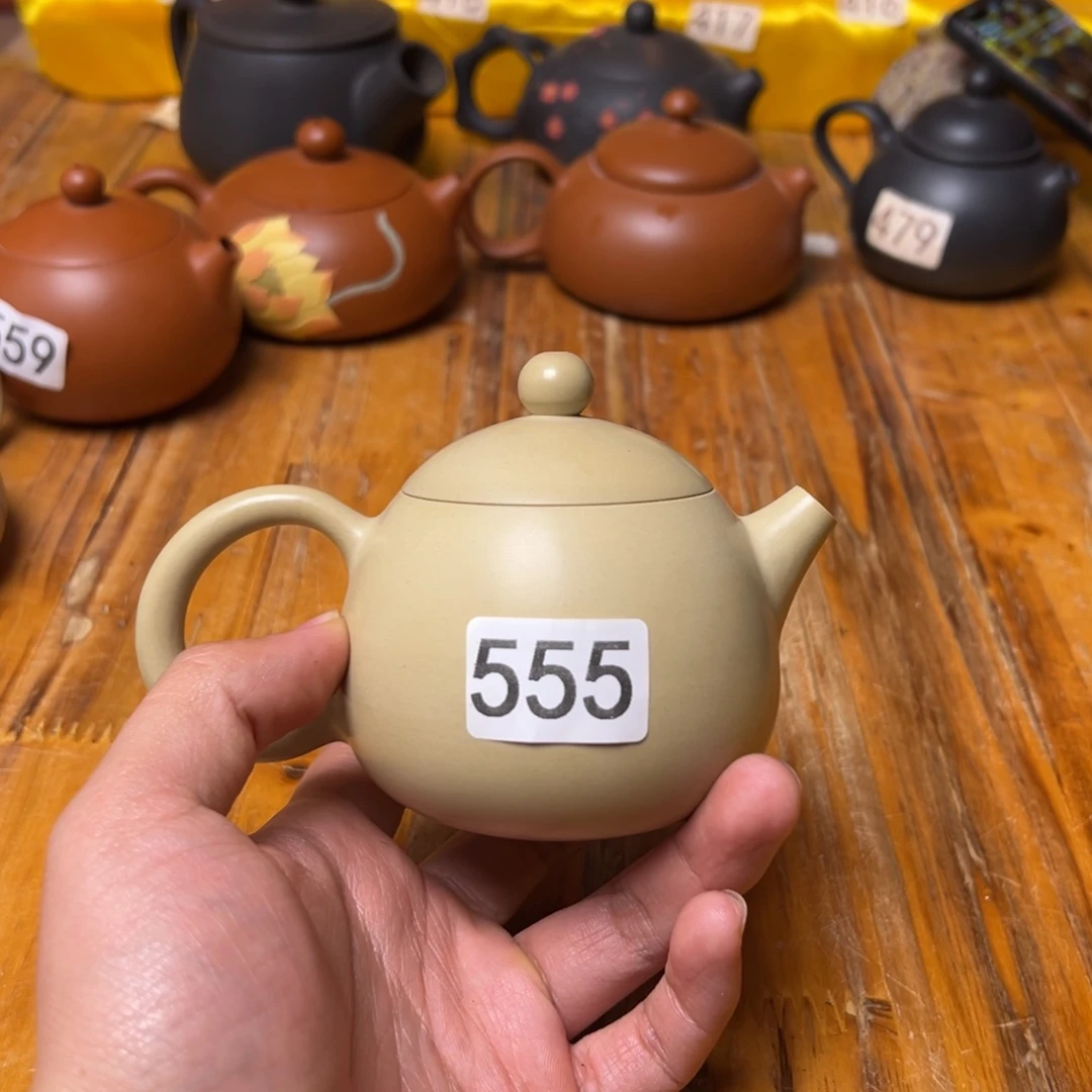 菜***）壶白泥龙蛋壶微瑕小黑点