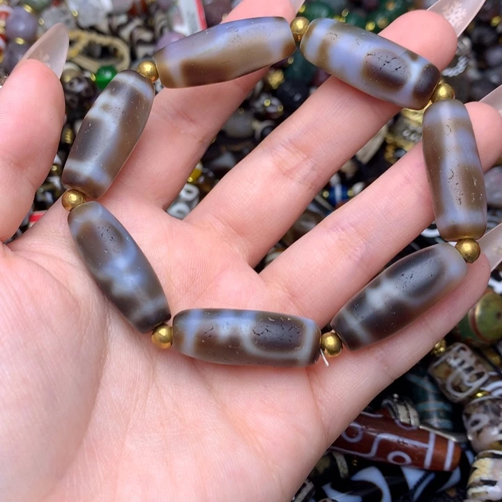 玛瑙/玉髓未镶嵌发一条