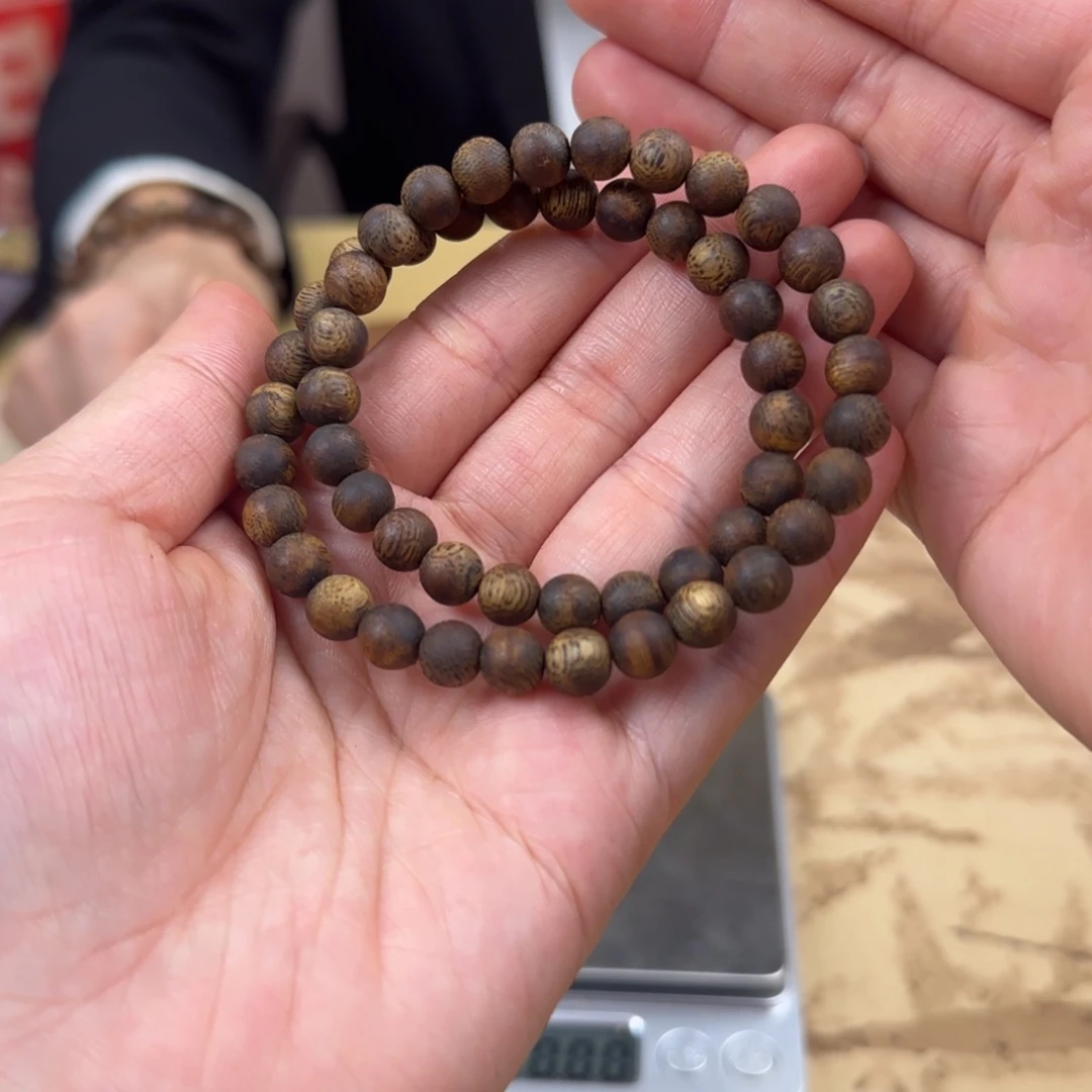 沉香手串绿棋千里香双圈多样性发货1条07双圈