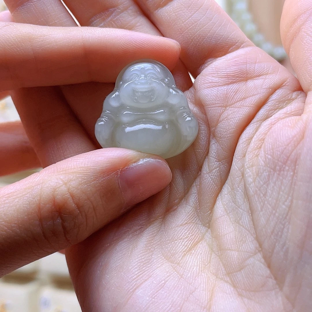 和田玉未镶嵌吊坠(赠链)吐**?