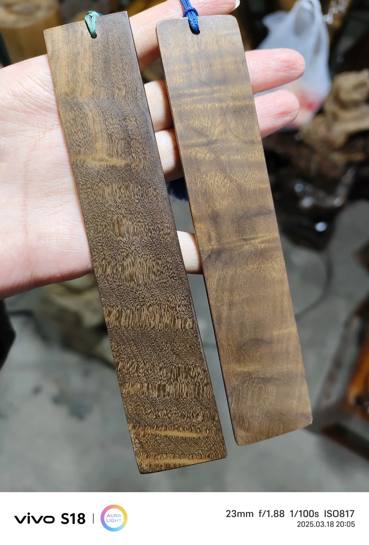 金丝楠木手工书签，有香味