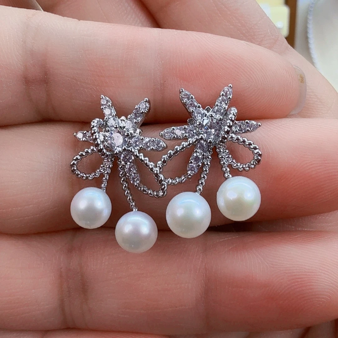 耳饰未镶嵌淡水珍珠