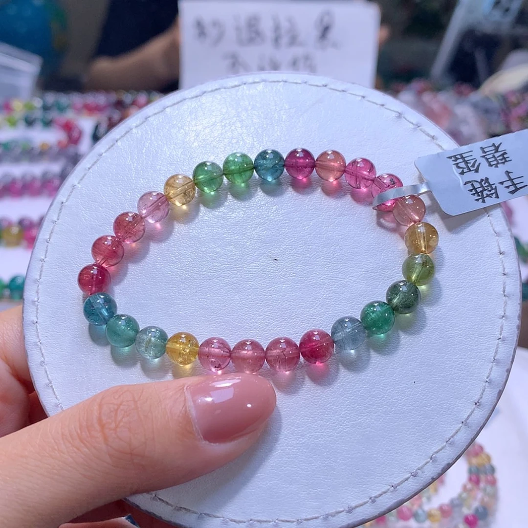 【闪购商品】未镶嵌手链碧玺6.8m