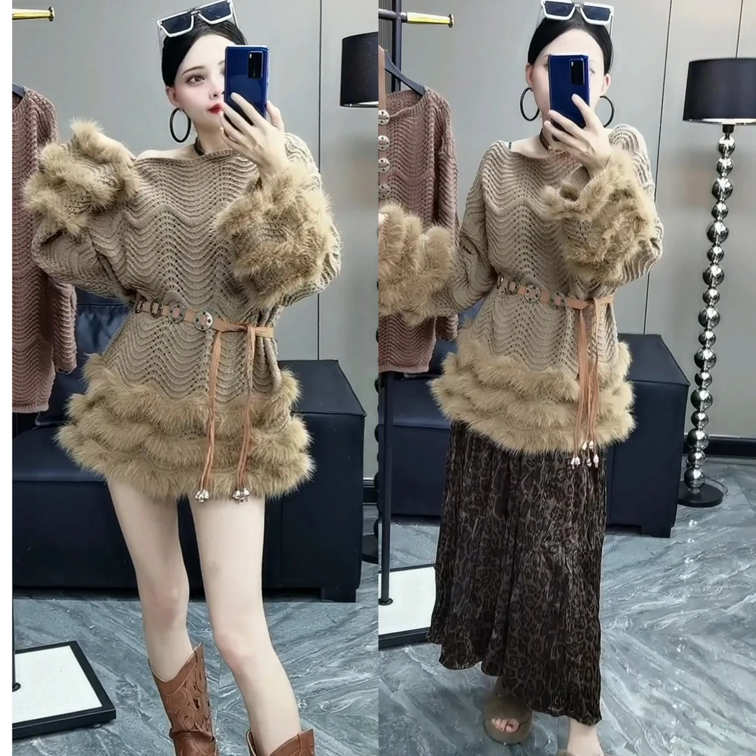 毛衣女2025秋冬季新款爆款一字领针织衫巨好看长袖上衣外穿高级感