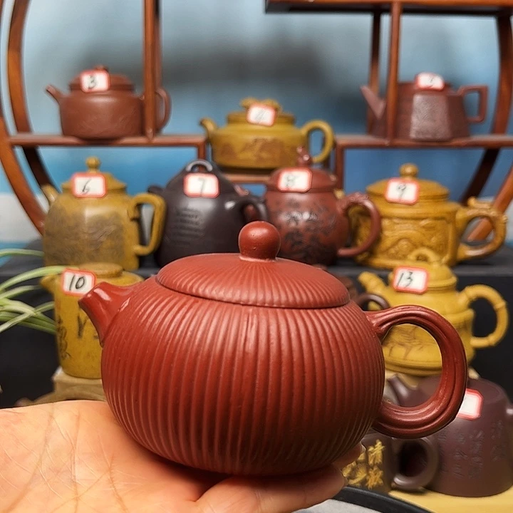 紫砂茶壶微瑕不带证书礼盒180cc