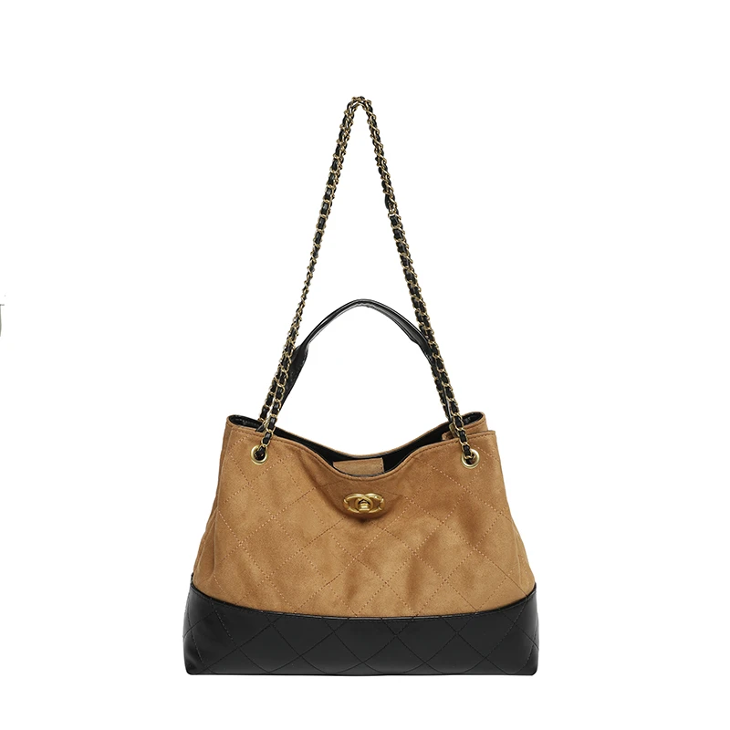 Scarlet Wong托特包手提款耐磨文艺风单肩包单肩水桶包经典时尚