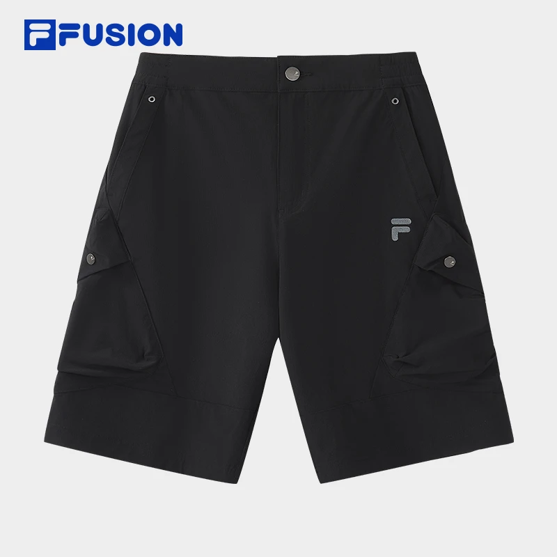 FILA斐乐正品2025新款梭织短裤男轻薄透气工装五分裤T11M523807F