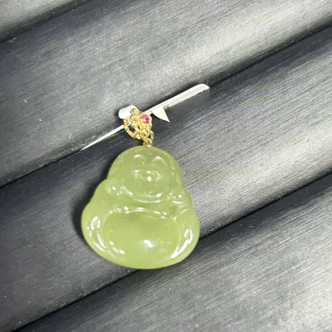 手链 黄翠色佛公吊坠饰品