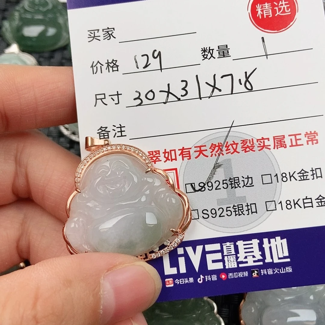 翡翠银S925镶嵌颈饰