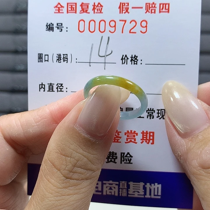 翡翠未镶嵌戒圈9729