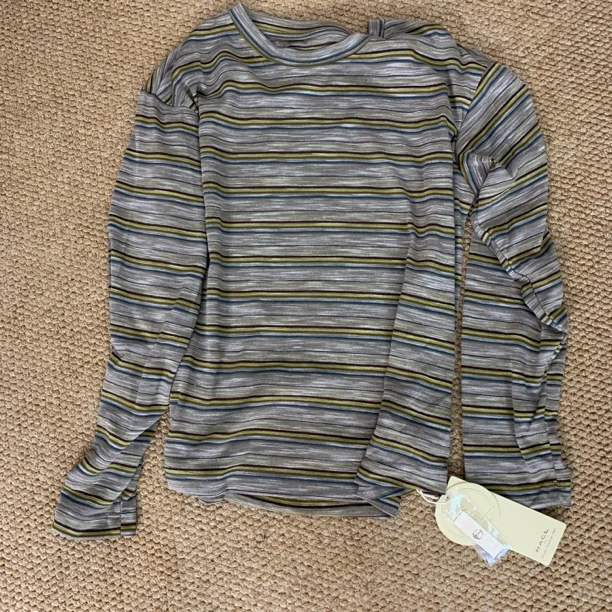 【春季】休闲百搭纯棉条纹上衣