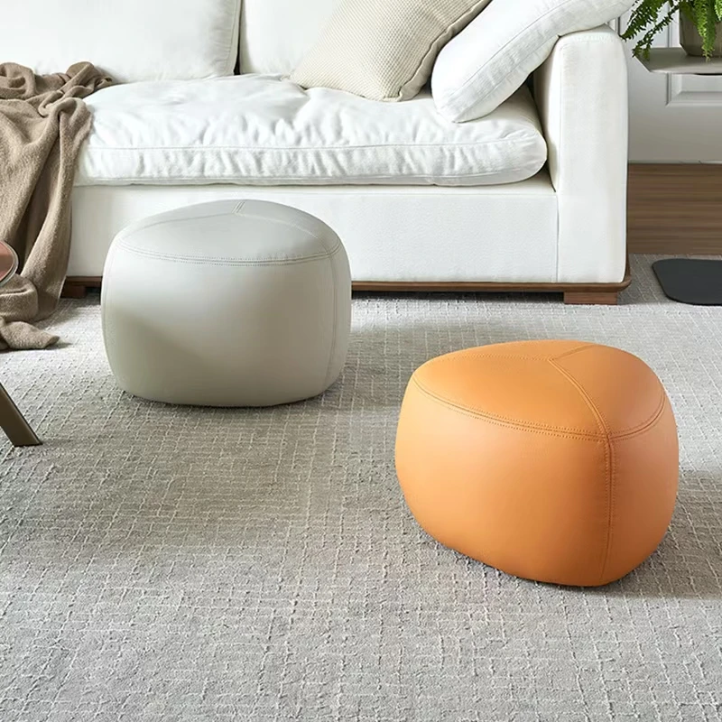 家用软包三角凳矮凳客厅沙发茶几凳坐墩门口入户可坐换鞋凳小凳子