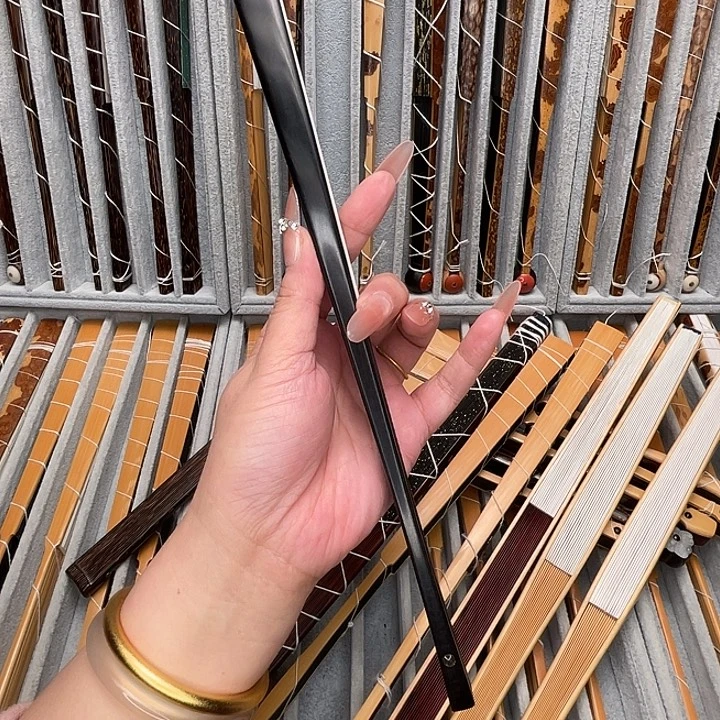 森***叔扇子全绿木清式方根