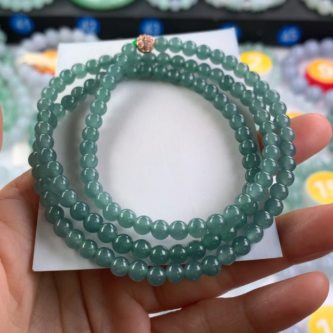 翡翠未镶嵌手链卡5.1