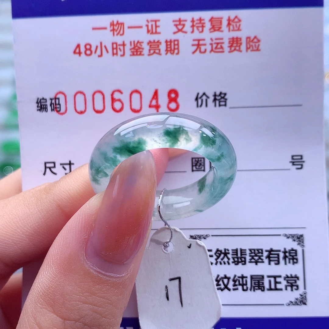 翡翠未镶嵌戒指天然
