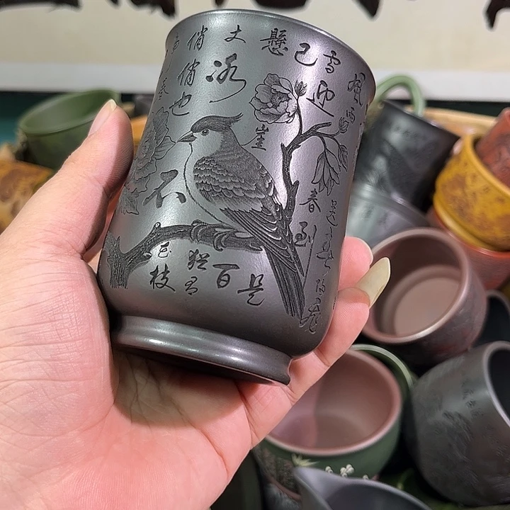 茶杯紫砂全手工紫砂主人杯