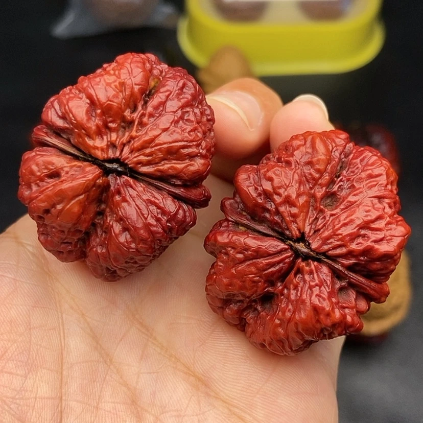 【闪购商品】把件文玩核桃40尺蝴蝶蟾