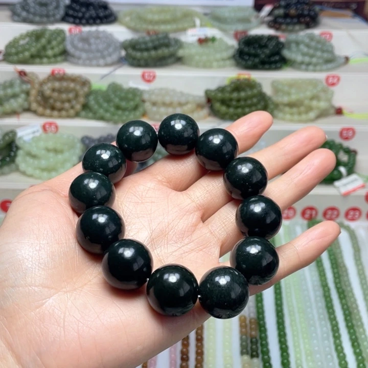 和田玉手链未镶嵌18m m