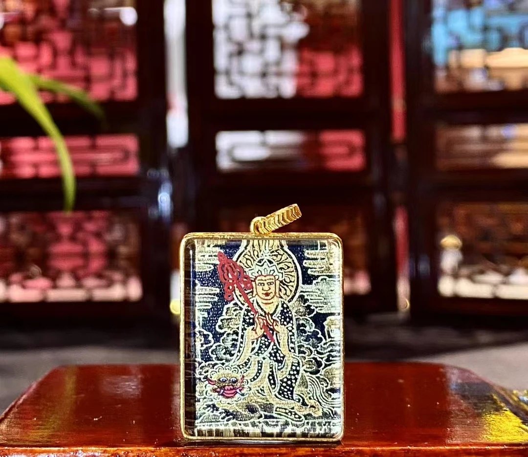 大师手绘18K地藏王菩萨唐卡(众生度尽方证菩提)手绘唐卡