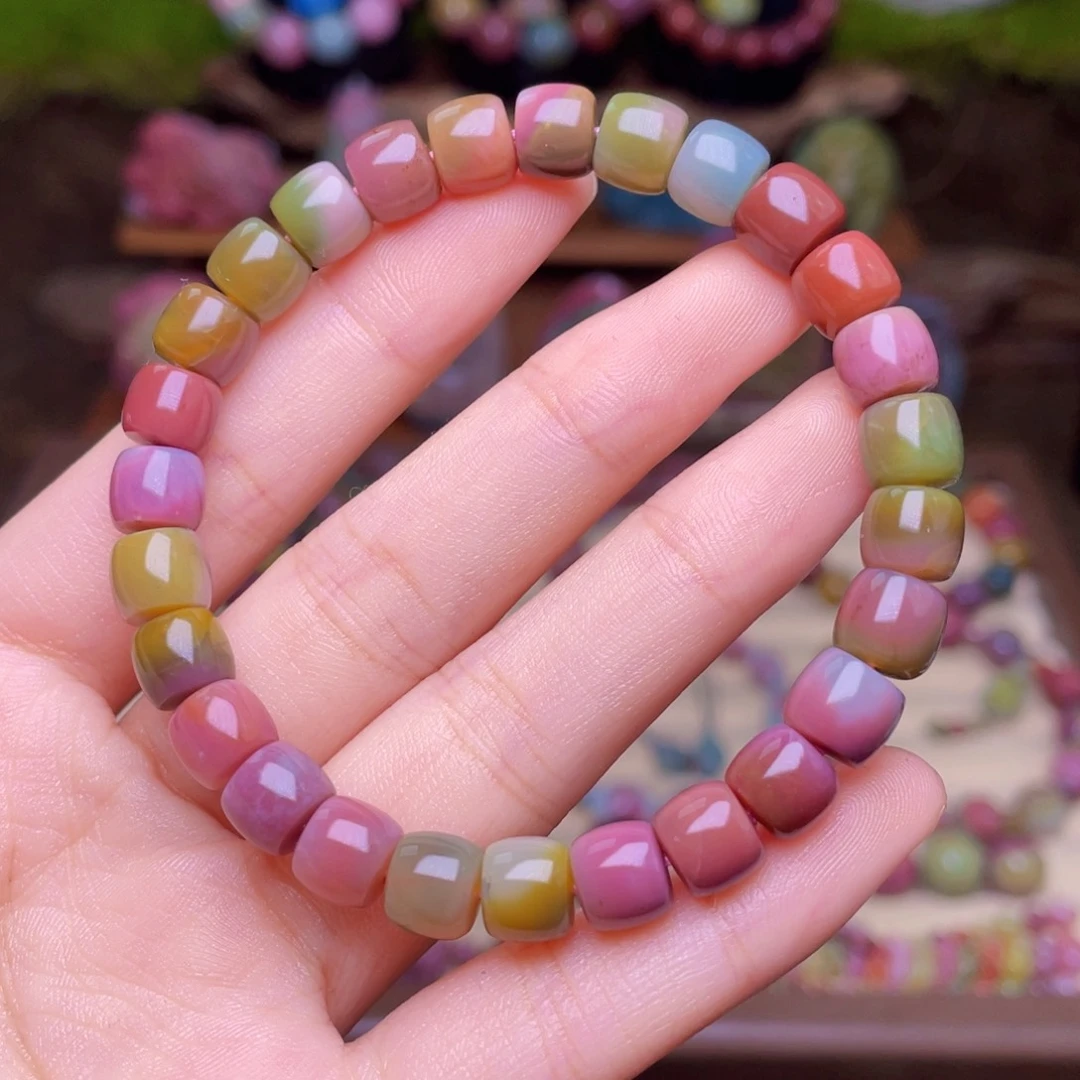 玛瑙/玉髓手串未镶嵌盐源玛瑙直切手串