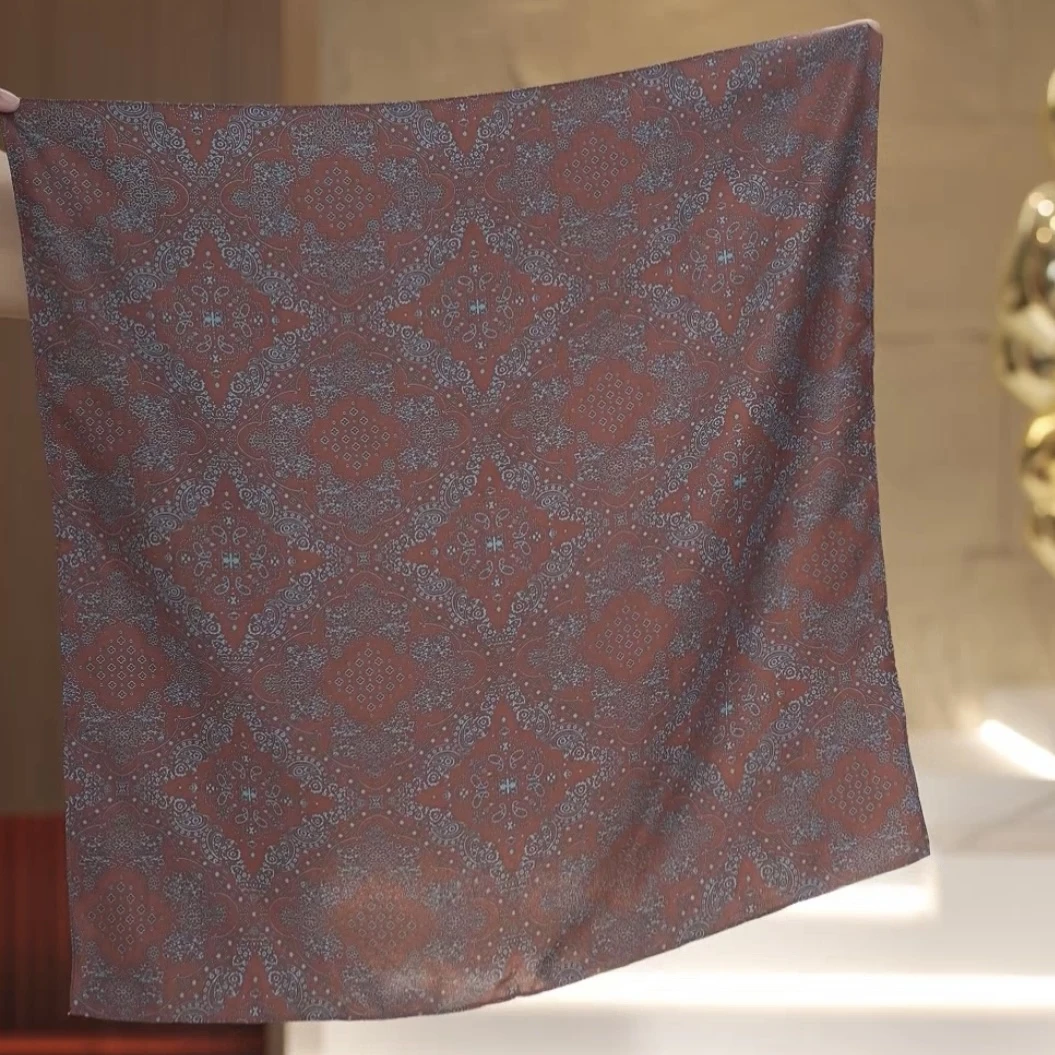 【渲渲推荐】24830-1百搭时尚双面提花丝巾