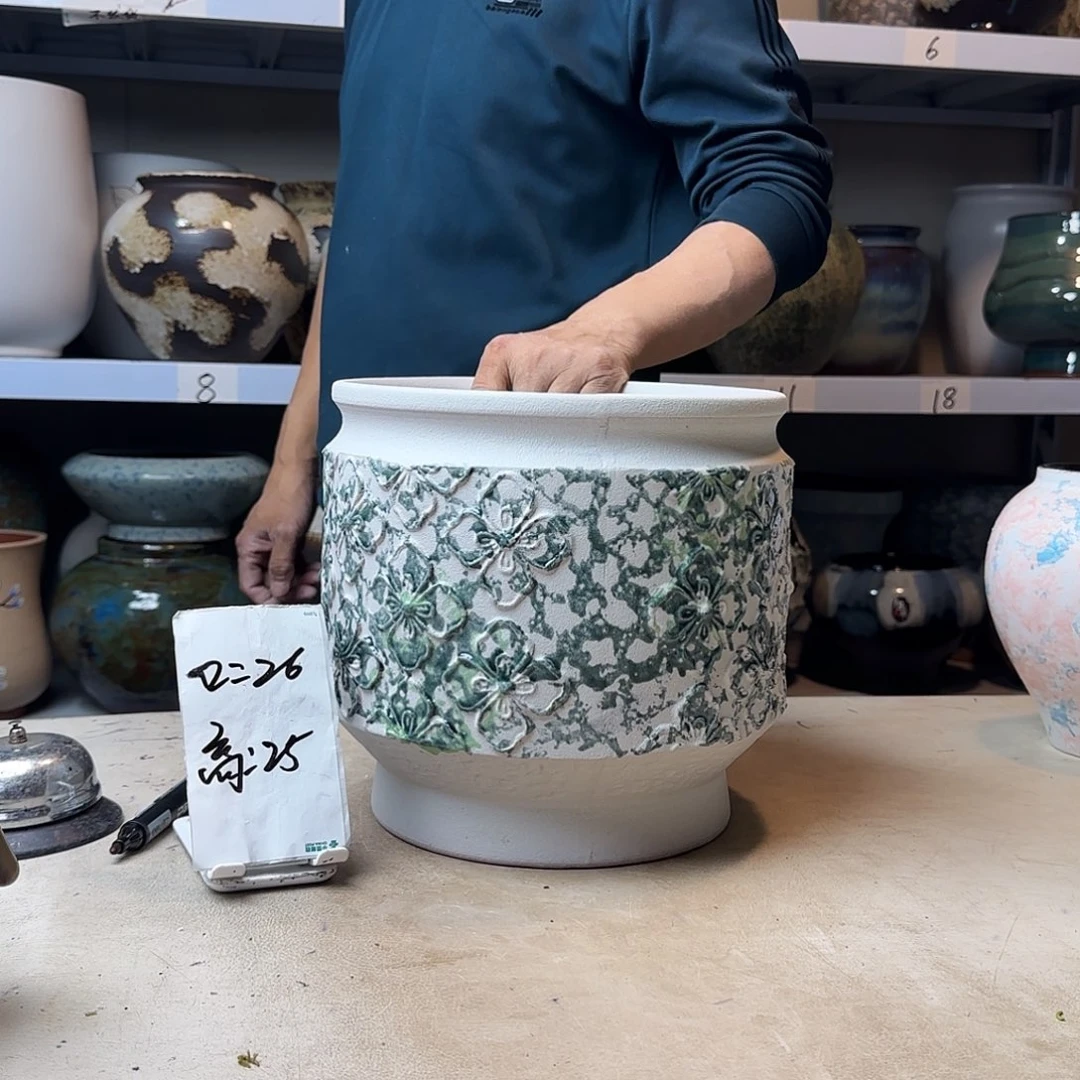 紫砂花盆尺寸26@25