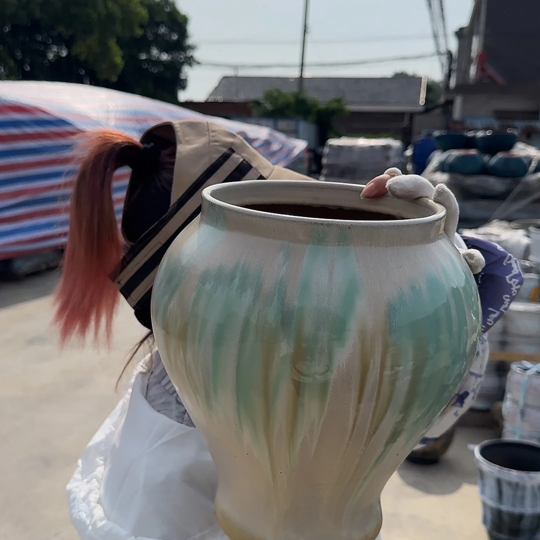 紫砂花盆王嫂花盆0716-123高28口18