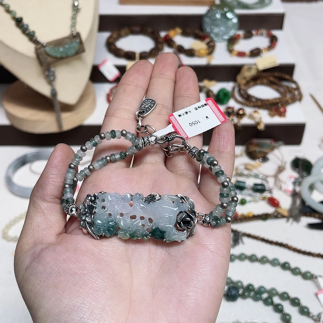 足银925银镶嵌手牌