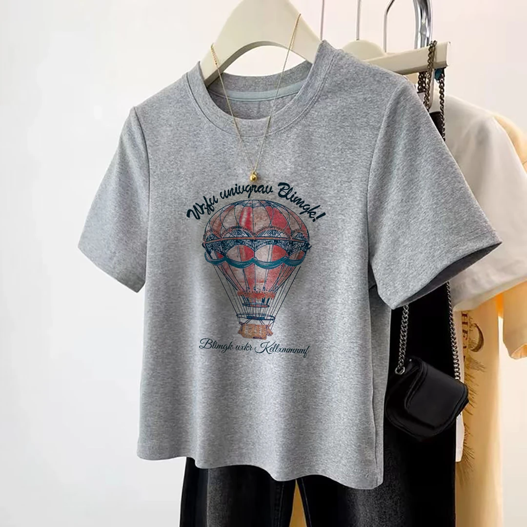 mnmf【001-075】显瘦修身短款短袖t恤女2024爆款欧货个性上衣女装潮