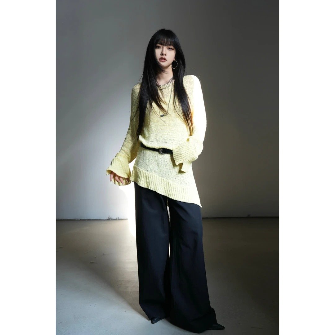 『现货』呆毛DM.FACTORY 【捕梦网】春季新款宽松显瘦针织衫DMX3598