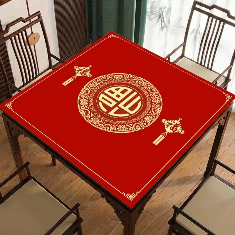 棋牌室隔音正方形可水洗防滑麻将桌垫扑克牌防噪音九垫耐磨牌桌垫