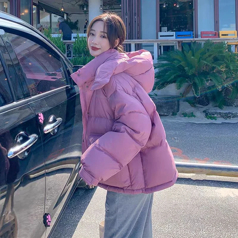 A143#流行百搭短款小个子羽绒服女2025冬新款加厚保暖外套